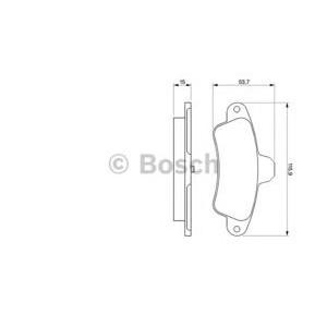 накладки BOSCH 0 986 424 277
