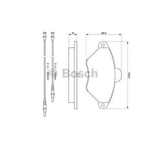 накладки BOSCH 0 986 424 278