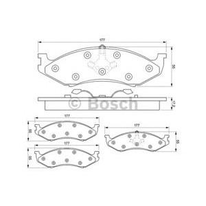 накладки BOSCH 0 986 424 284 