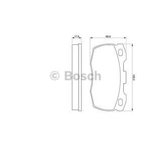 накладки BOSCH 0 986 424 286