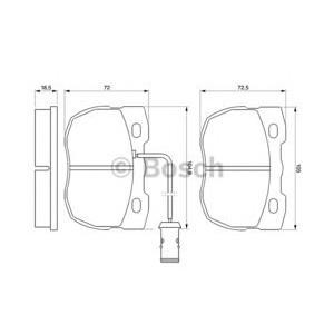 накладки BOSCH 0 986 424 287