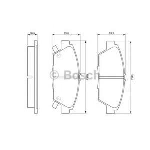 накладки BOSCH 0 986 424 289