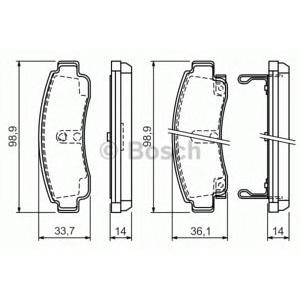 накладки BOSCH 0 986 424 299