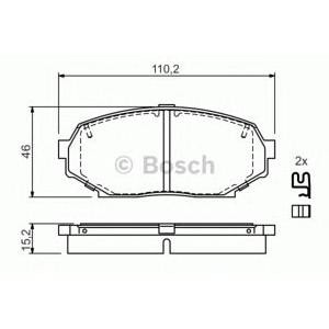 накладки BOSCH 0 986 424 303