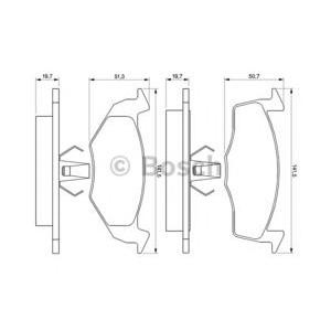 накладки BOSCH 0 986 424 347
