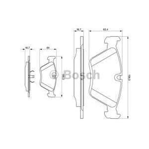 накладки BOSCH 0 986 424 351