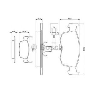 накладки BOSCH 0 986 424 352
