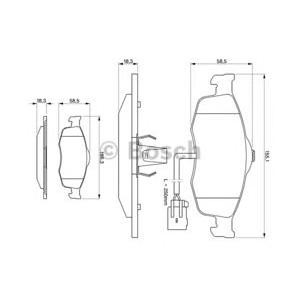 накладки BOSCH 0 986 424 359