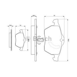 накладки BOSCH 0 986 424 360 