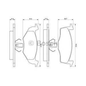 накладки BOSCH 0 986 424 361