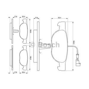 накладки BOSCH 0 986 424 362