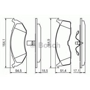 накладки BOSCH 0 986 424 363