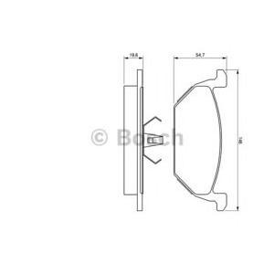 накладки BOSCH 0 986 424 364