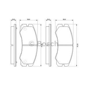 накладки BOSCH 0 986 424 366 