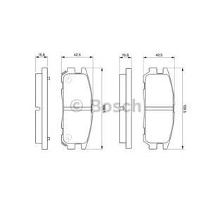 накладки BOSCH 0 986 424 367