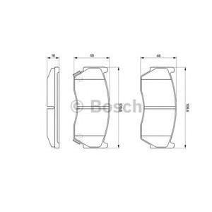накладки BOSCH 0 986 424 369