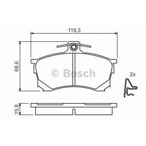 накладки BOSCH 0 986 424 370