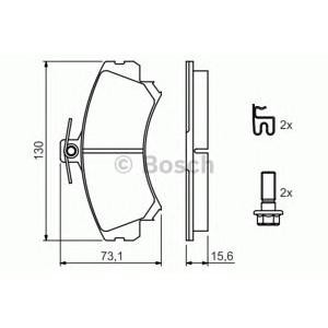 накладки BOSCH 0 986 424 371