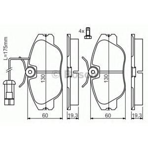 накладки BOSCH 0 986 424 374