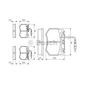 накладки BOSCH 0 986 424 376