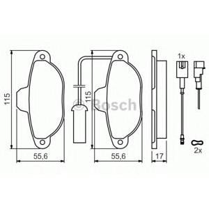 накладки BOSCH 0 986 424 379
