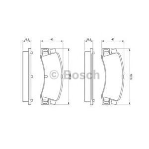 накладки BOSCH 0 986 424 383