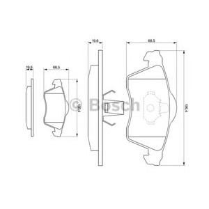 накладки BOSCH 0 986 494 008 