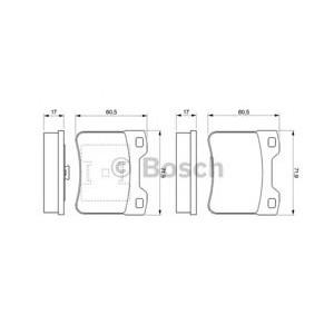 накладки BOSCH 0 986 424 411 