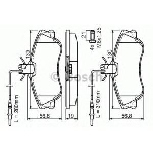 накладки BOSCH 0 986 424 414