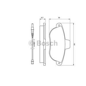 накладки BOSCH 0 986 424 415