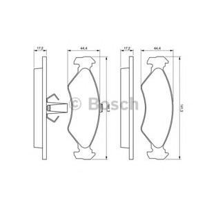 накладки BOSCH 0 986 424 416 