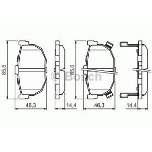 накладки BOSCH 0 986 424 418