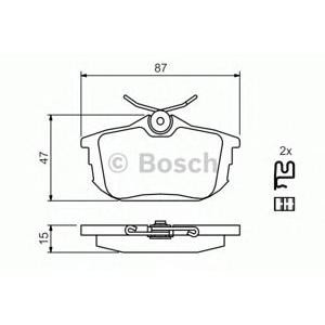 накладки BOSCH 0 986 424 427 