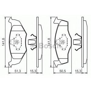 накладки BOSCH 0 986 424 449