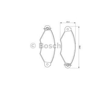 накладки BOSCH 0 986 424 453