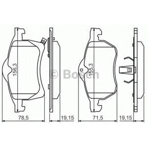 накладки BOSCH 0 986 424 457