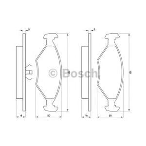 накладки BOSCH 0 986 424 458
