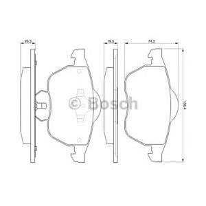 накладки BOSCH 0 986 424 460