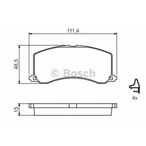 накладки BOSCH 0 986 424 465
