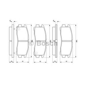 накладки BOSCH 0 986 424 467