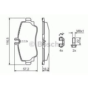 накладки BOSCH 0 986 424 469 