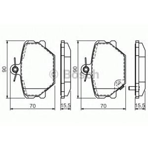 накладки BOSCH 0 986 424 471