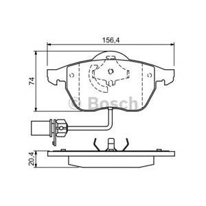 накладки BOSCH 0 986 424 482 