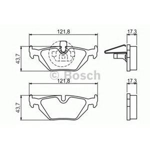 накладки BOSCH 0 986 424 484
