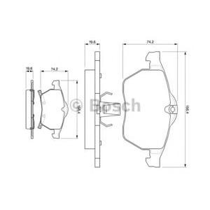 накладки BOSCH 0 986 424 488
