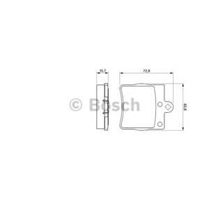 накладки BOSCH 0 986 494 016