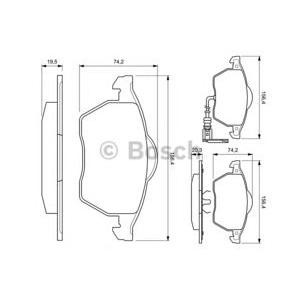 накладки BOSCH 0 986 494 018 
