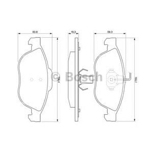 накладки BOSCH 0 986 424 507 
