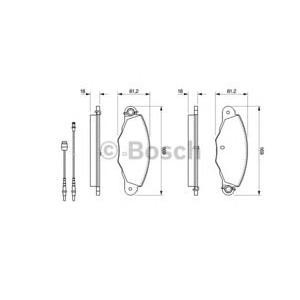 накладки BOSCH 0 986 424 511