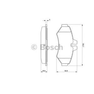 накладки BOSCH 0 986 424 516
